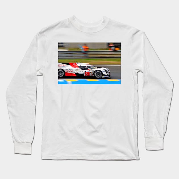 Toyota TS050-Hybrid no5 24 Hours of Le Mans 2016 Long Sleeve T-Shirt by AndyEvansPhotos
